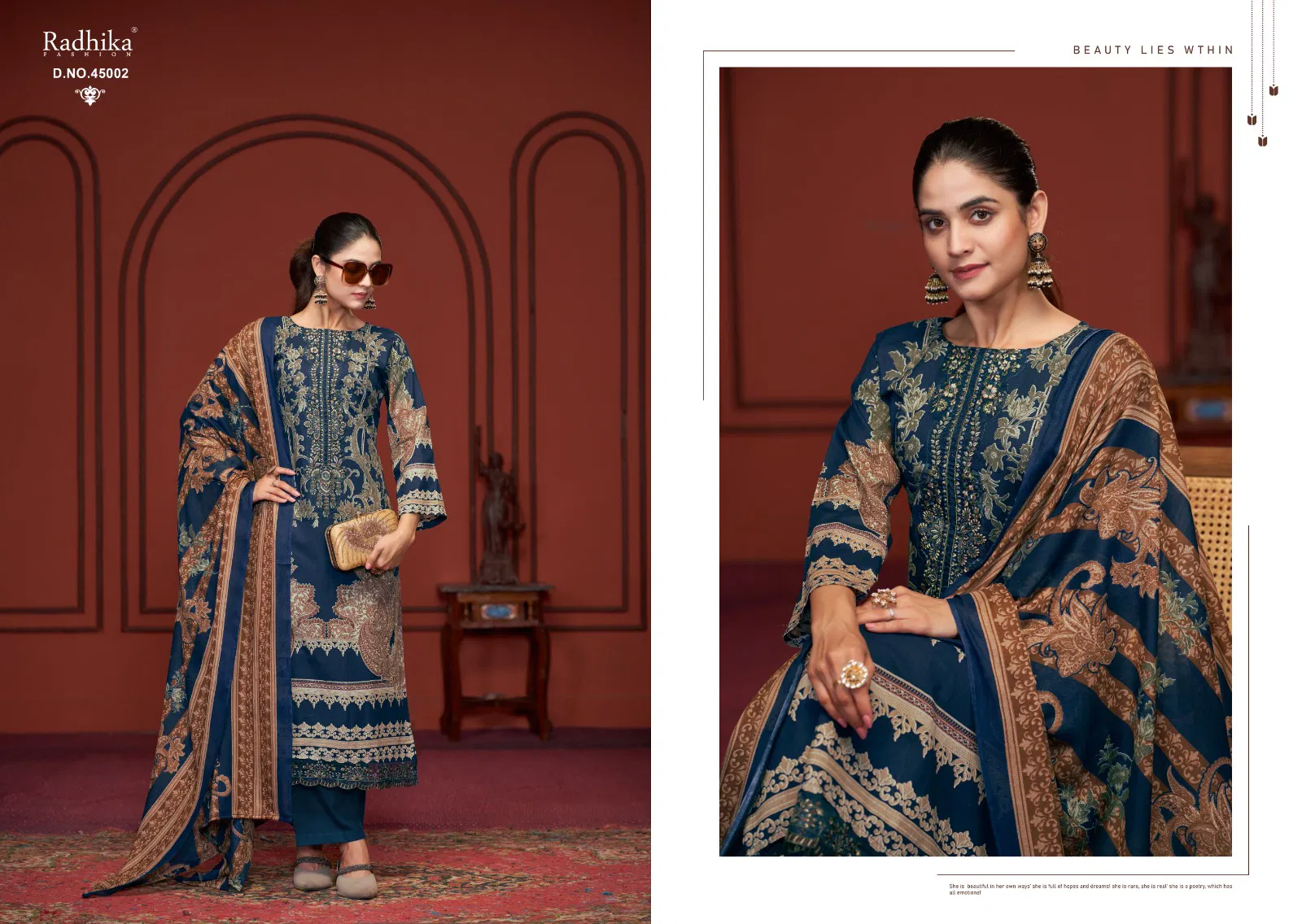  Azara Nussaret by Radhika Cambric Cotton Dress Material Collection